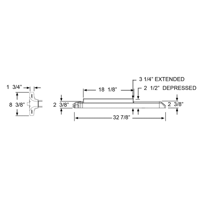 V40EB-711-36 - 36" Battery Operated Alarmed Rim Exit Device - Black Finish