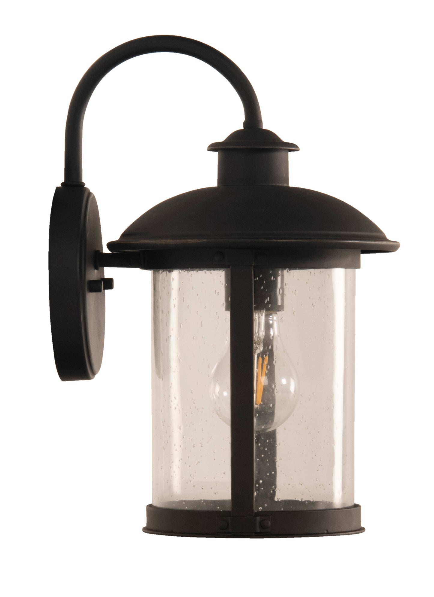 ZA3204-DBG - O'Fallon 1 Light 12.63" High Outdoor Wall Lantern - Dark Bronze Gilded