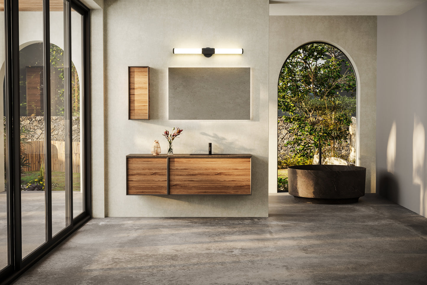 1021-32W-MB-LED - Solange 1 Light 32" Vanity - Matte Black