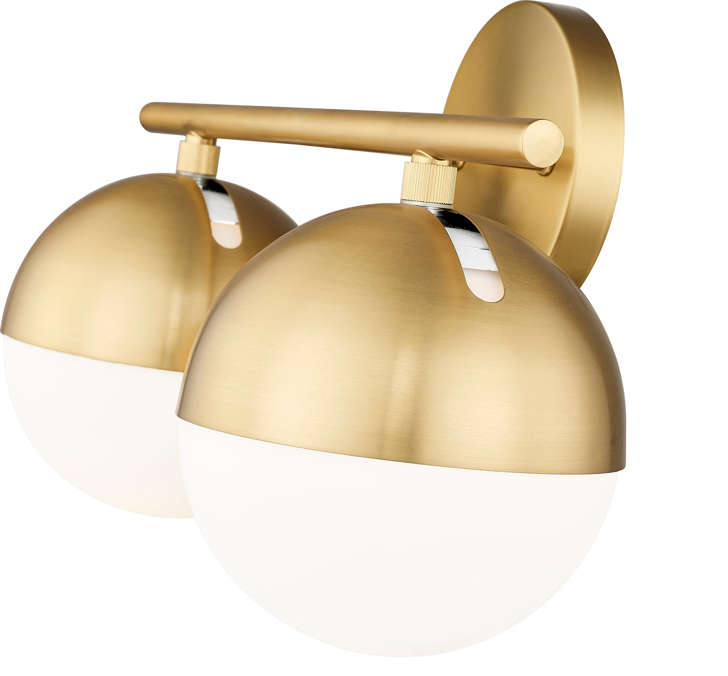 7517-2V-MGLD - Realm Sphere 2 Light 16" Vanity - Modern Gold