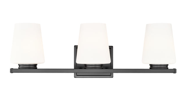7703-3V-MB - Nextra 3 Light 24" Vanity - Matte Black