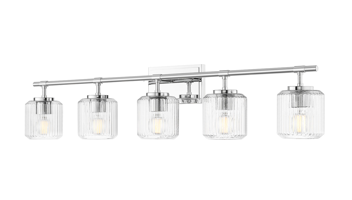 7515-5V-CH - Landon 5 Light 42" Vanity - Chrome