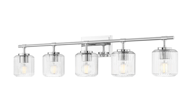 7515-5V-CH - Landon 5 Light 42" Vanity - Chrome