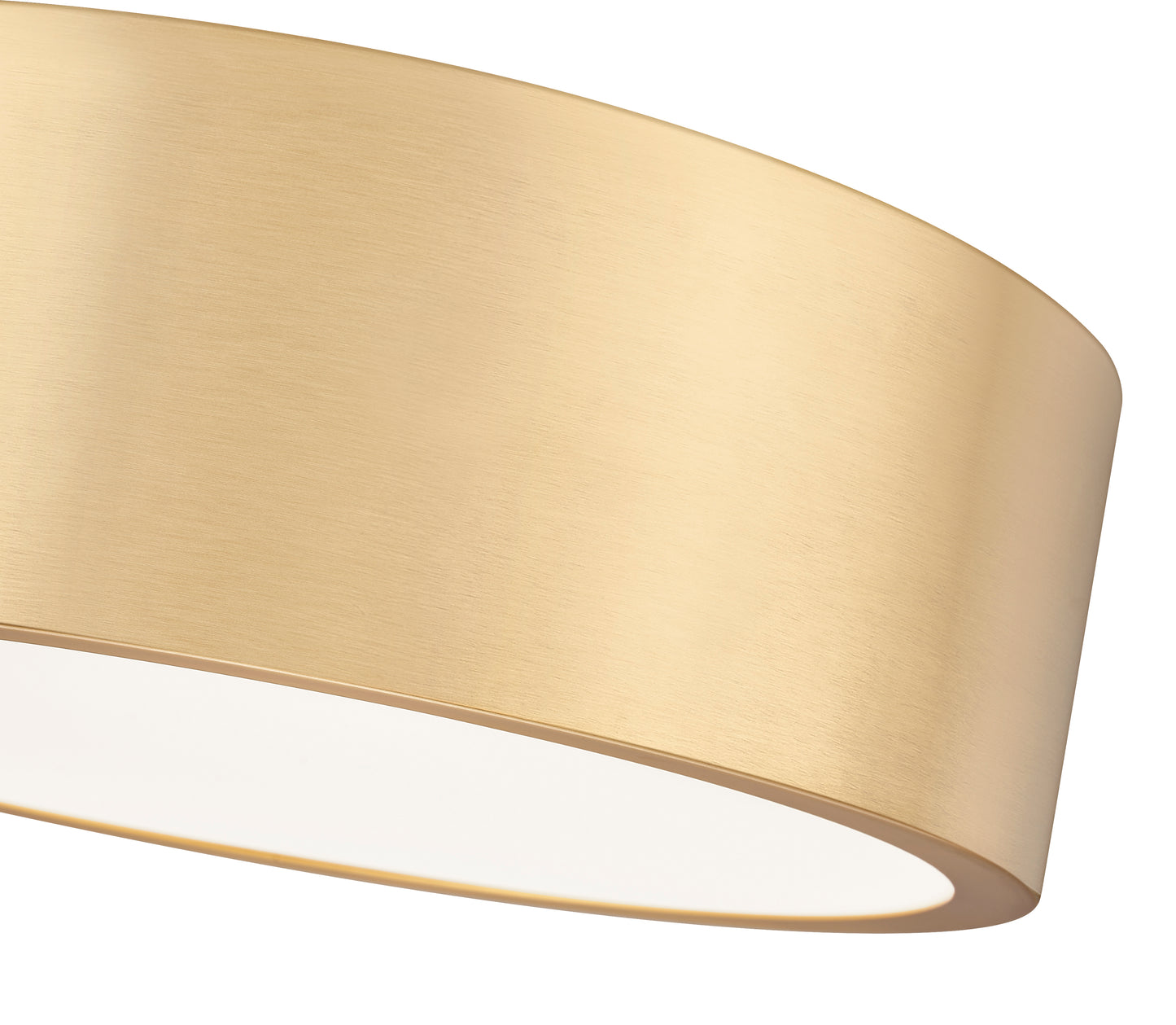 1017F12-MGLD-LED - Coronado 1 Light Flush 12" Mount - Modern Gold