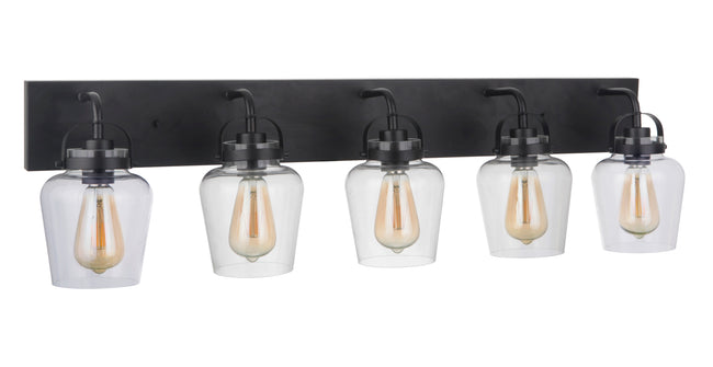 53505-FB - Trystan 5 Light 38" Wide Vanity Light - Flat Black