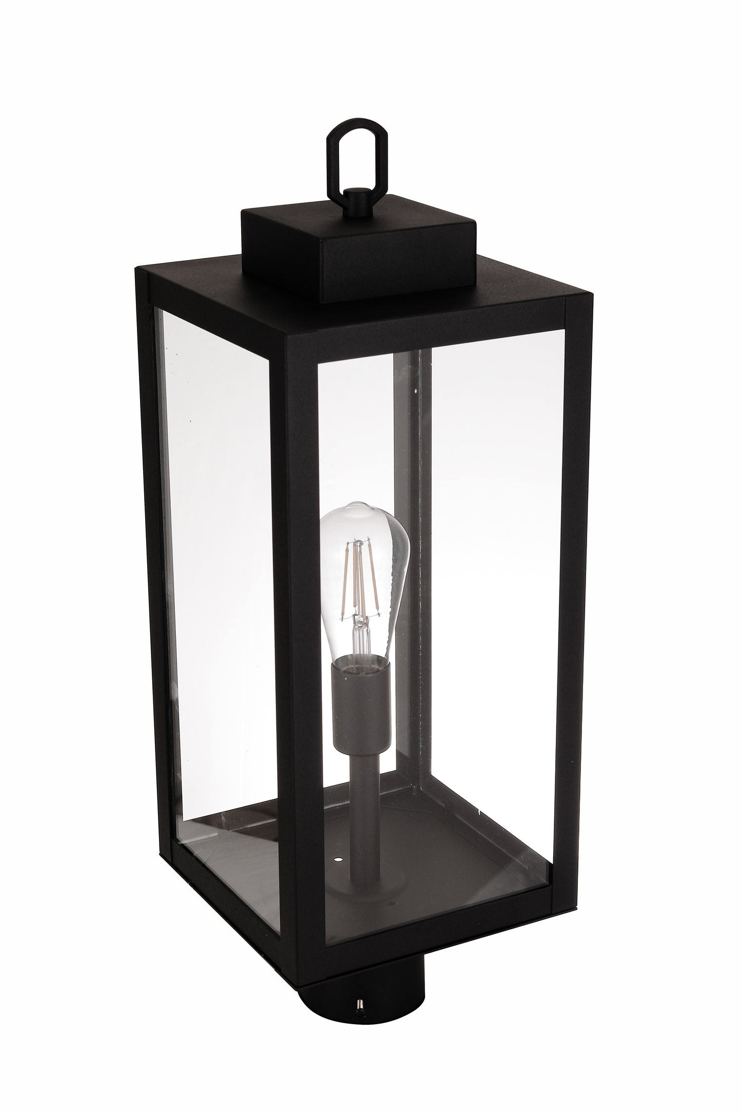 ZA6825-TB - Marin 1 Light 23" High Outdoor Post - Textured Black