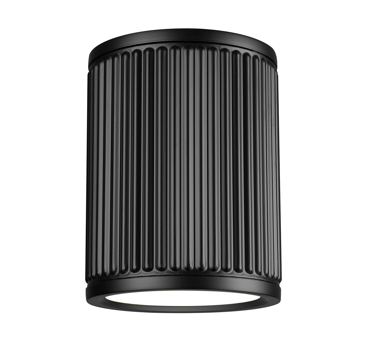 1013F6-MB-LED - Stari 1 Light Flush 6" Mount - Matte Black