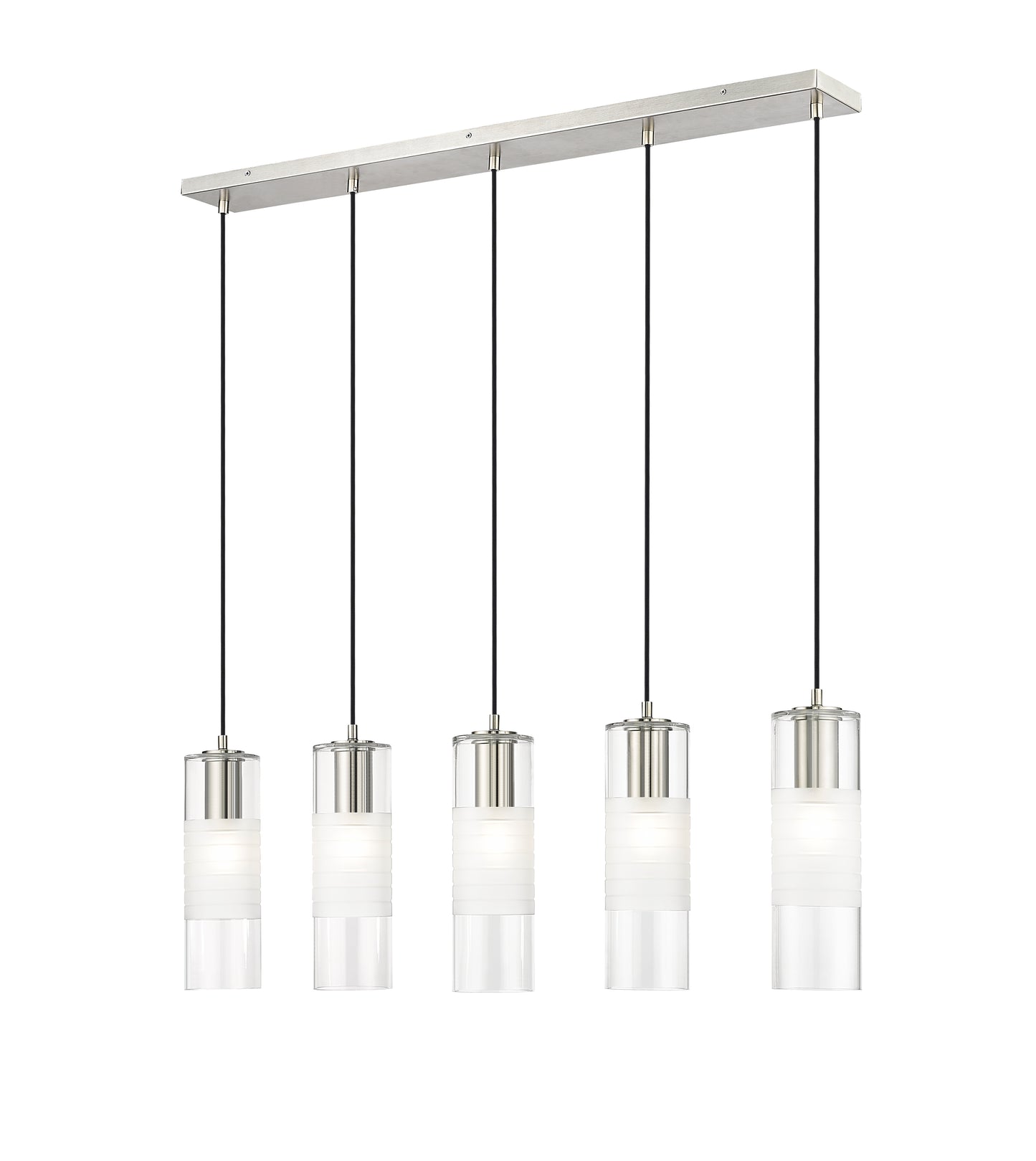 824P-5L-BN - Alton 5 Light Linear 42" Chandelier - Brushed Nickel