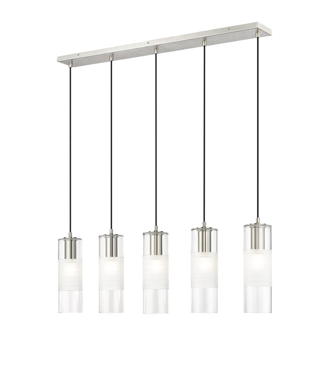 824P-5L-BN - Alton 5 Light Linear 42" Chandelier - Brushed Nickel