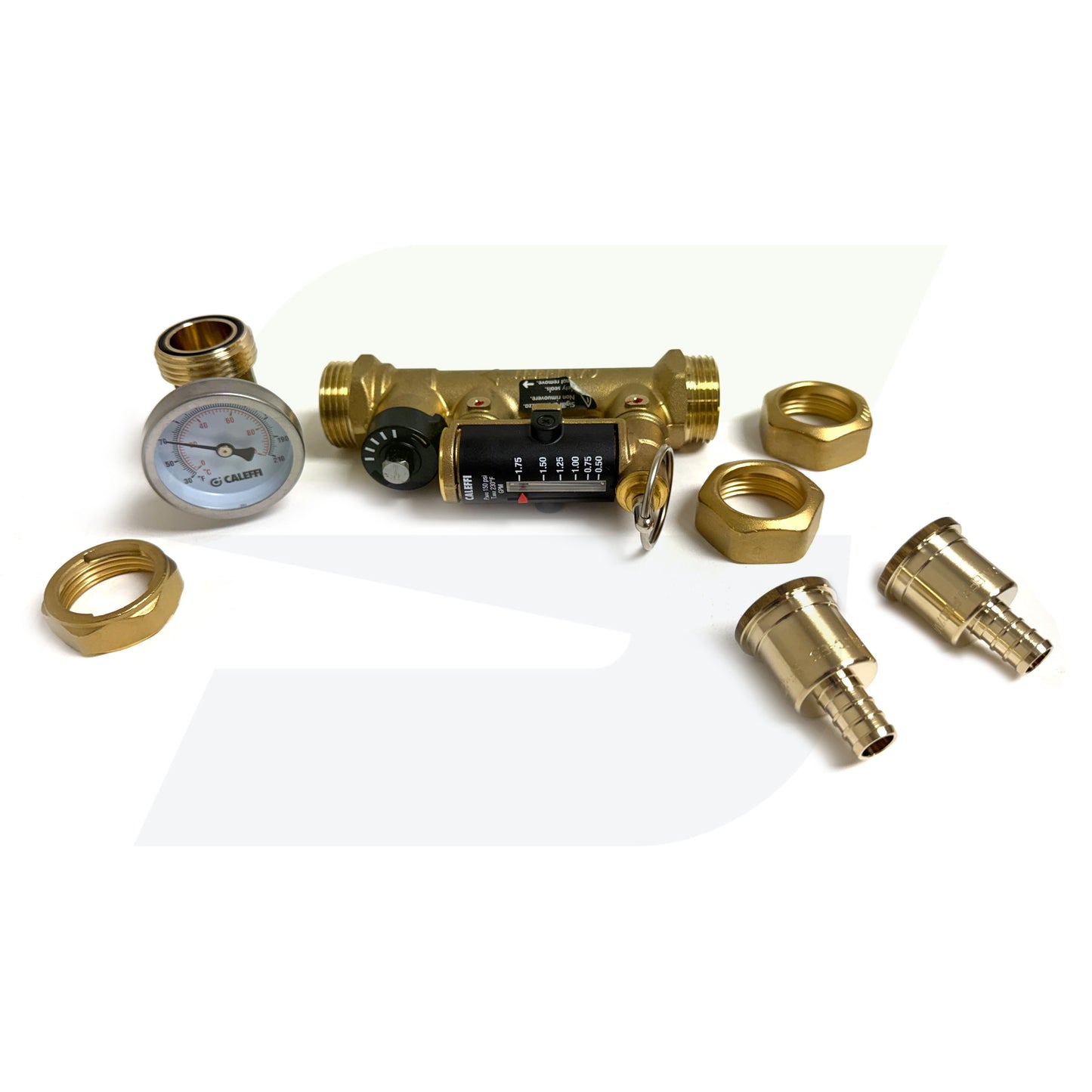 132435AFC - QuickSetter Balancing Valve w/ Flow Meter 0.5 - 1.8 GPM - 1/2" PEX Crimp