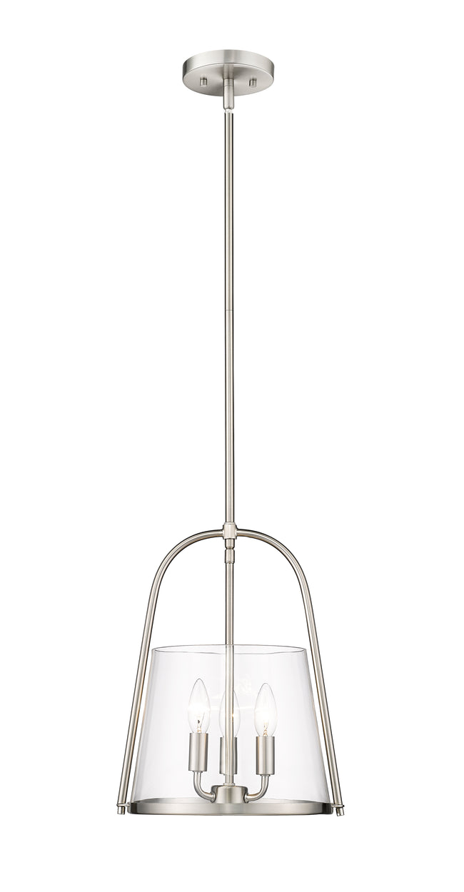 3041P12-BN - Archis 3 Light 12" Pendant - Brushed Nickel