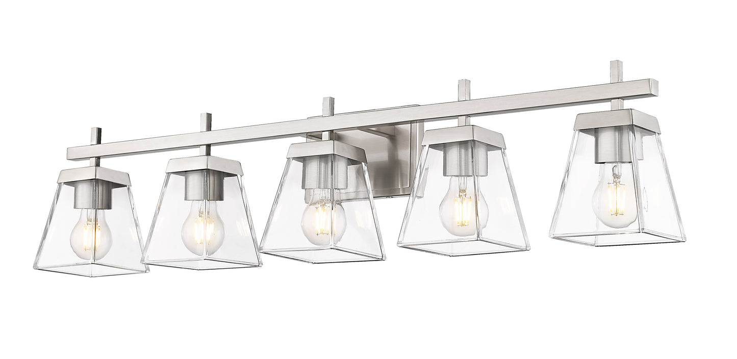 819-5V-BN - Lauren 5 Light 39" Vanity - Brushed Nickel