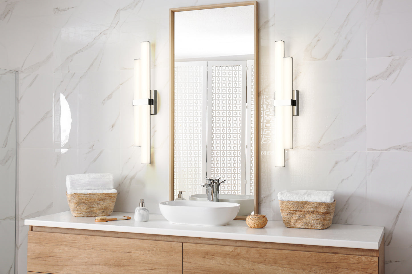1008-25W-CH-LED - Zane 2 Light 25" Vanity - Chrome