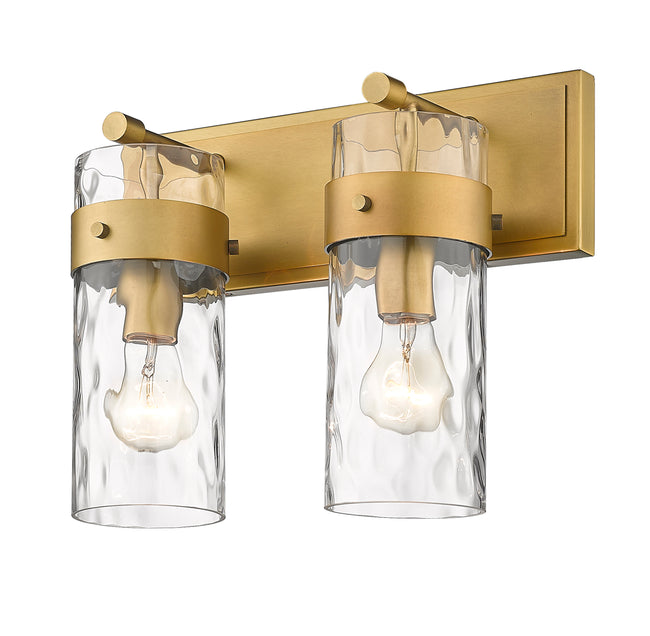 3035-2V-RB - Fontaine 2 Light 14" Vanity - Rubbed Brass