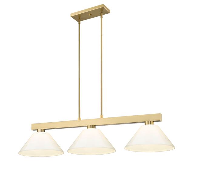 152MGLD-PWH - Cobalt 3 Light 50" Billiard - Modern Gold