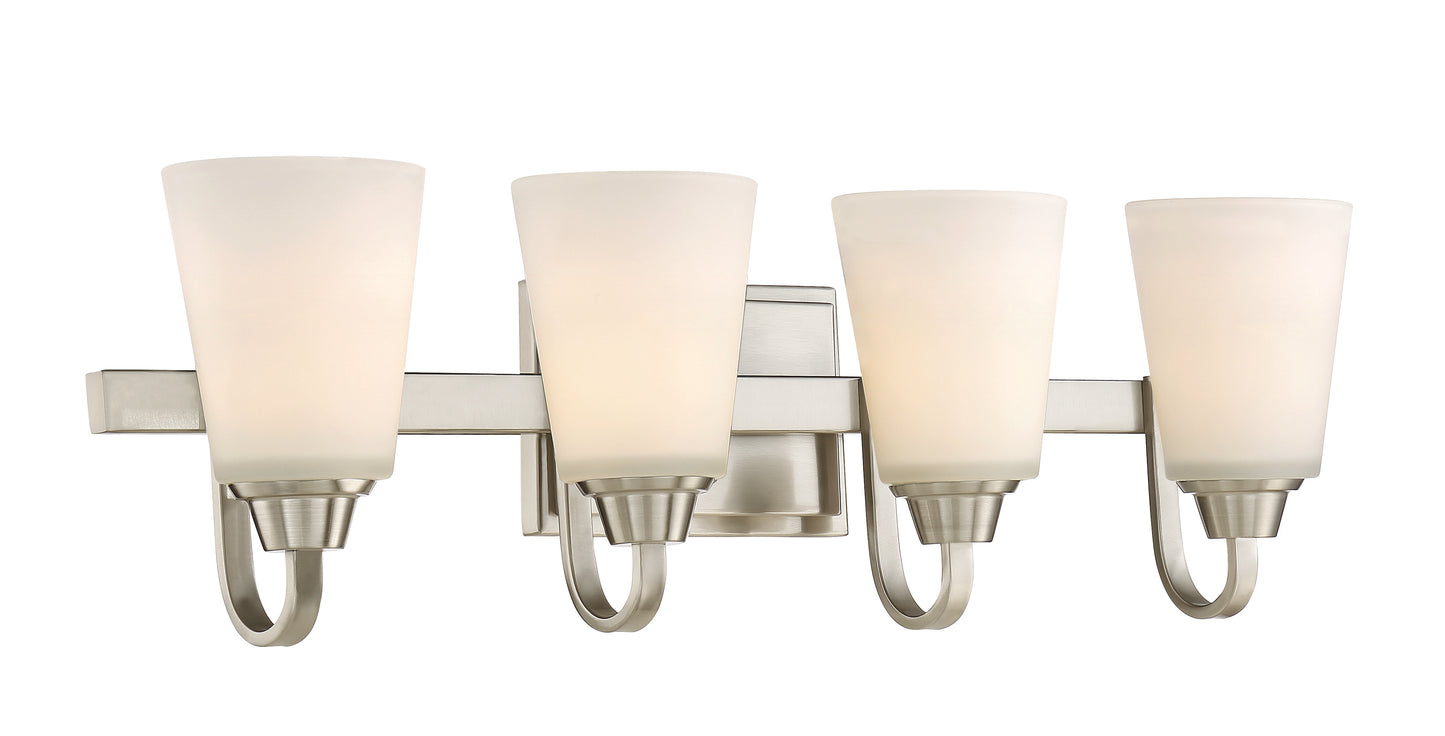 41904-BNK - Grace 4 Light 28" Wide Vanity Light - Brushed Nickel