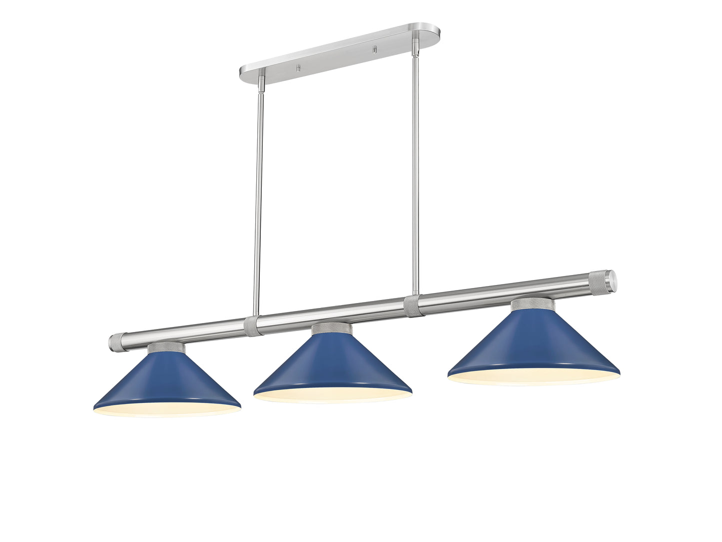 3050-3BN-MNB - Vanguard 3 Light 58" Billiard - Brushed Nickel