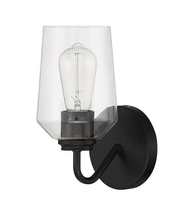 56101-FB - Shayna 1 Light 10.75" High Wall Sconce - Flat Black