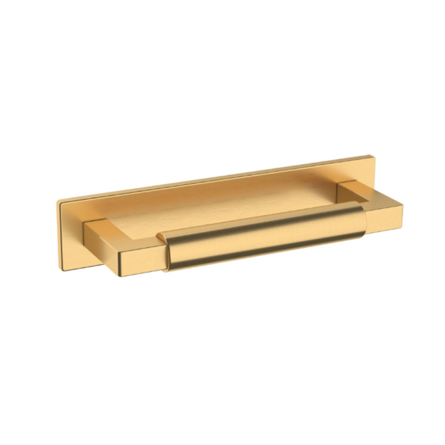 4926044 - 4" Centers - Contemporary Back Plate - Satin Brass