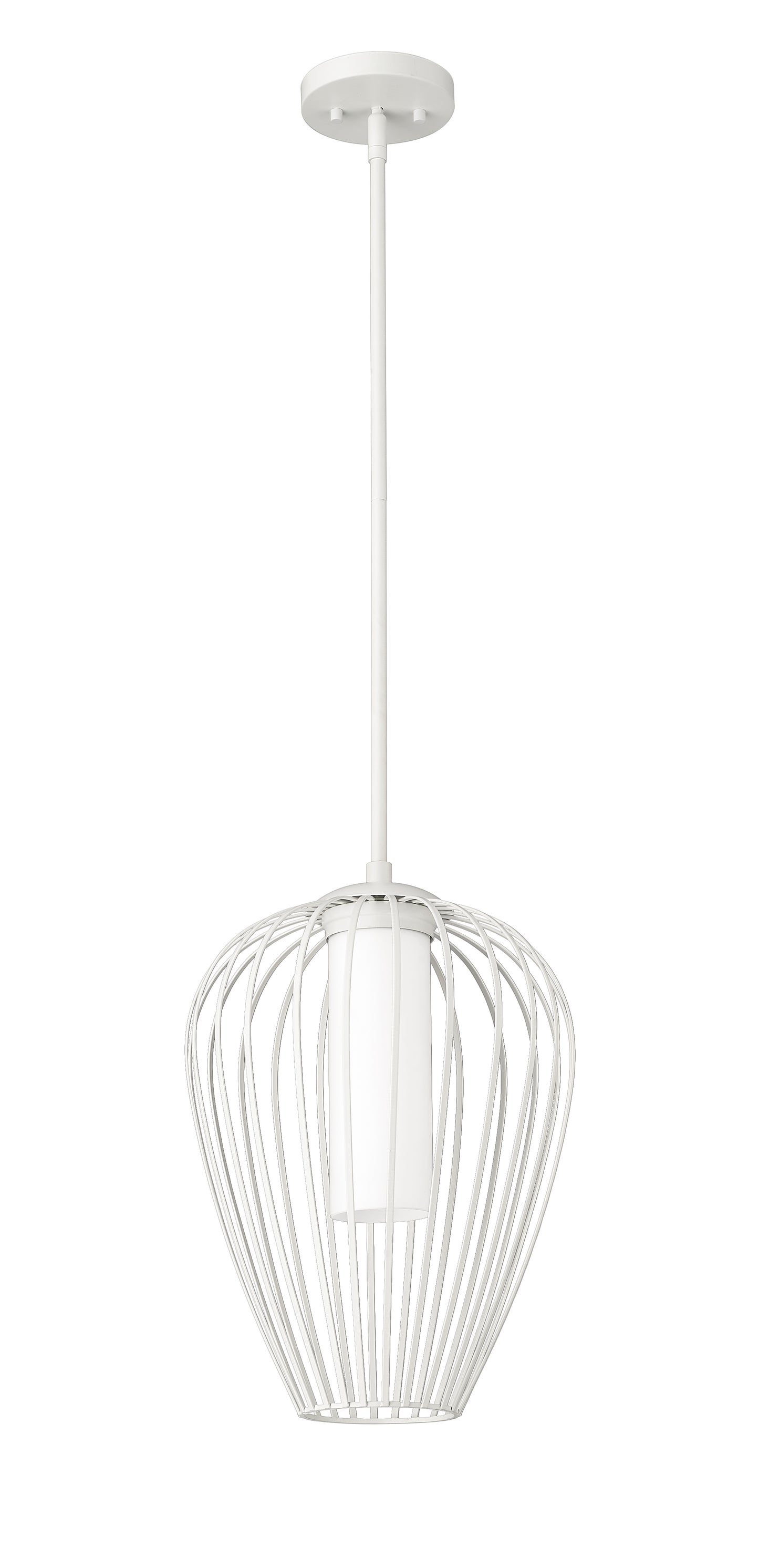 7507-12TW - Savanti 1 Light 12" Pendant - Tundra White
