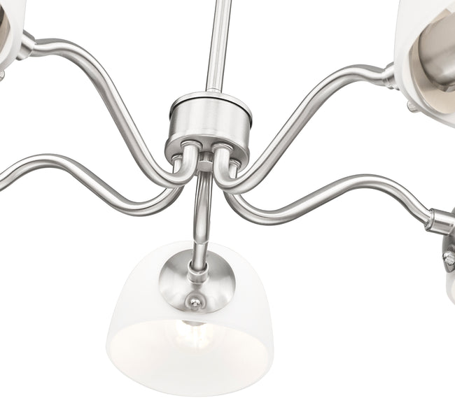 3048-5BN - Breton 5 Light 33" Chandelier - Brushed Nickel