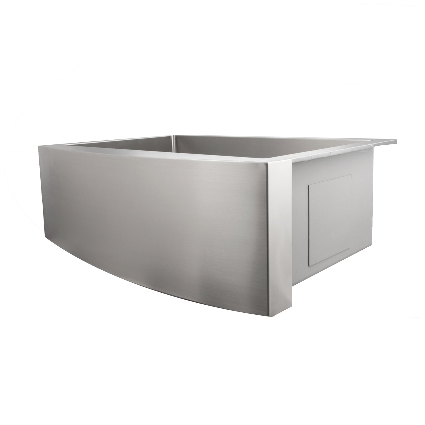 SAS-30 - 30" Zermatt Farmhouse Apron Mount Single Bowl Stainless Steel Kitchen Sink with Bottom Grid