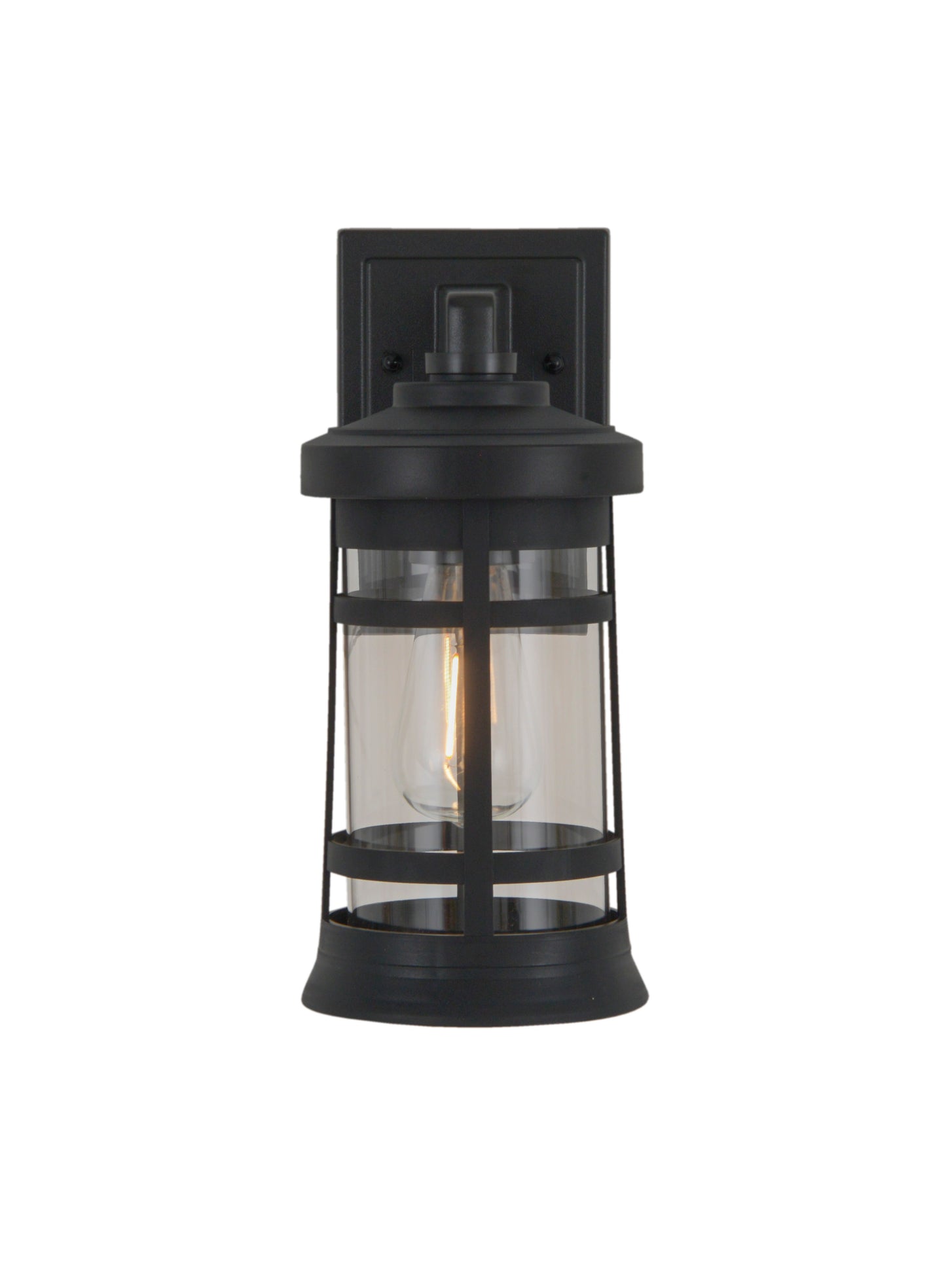 ZA2304-TB-C - Resilience Lanterns 1 Light 13" High Outdoor Wall Lantern - Textured Black