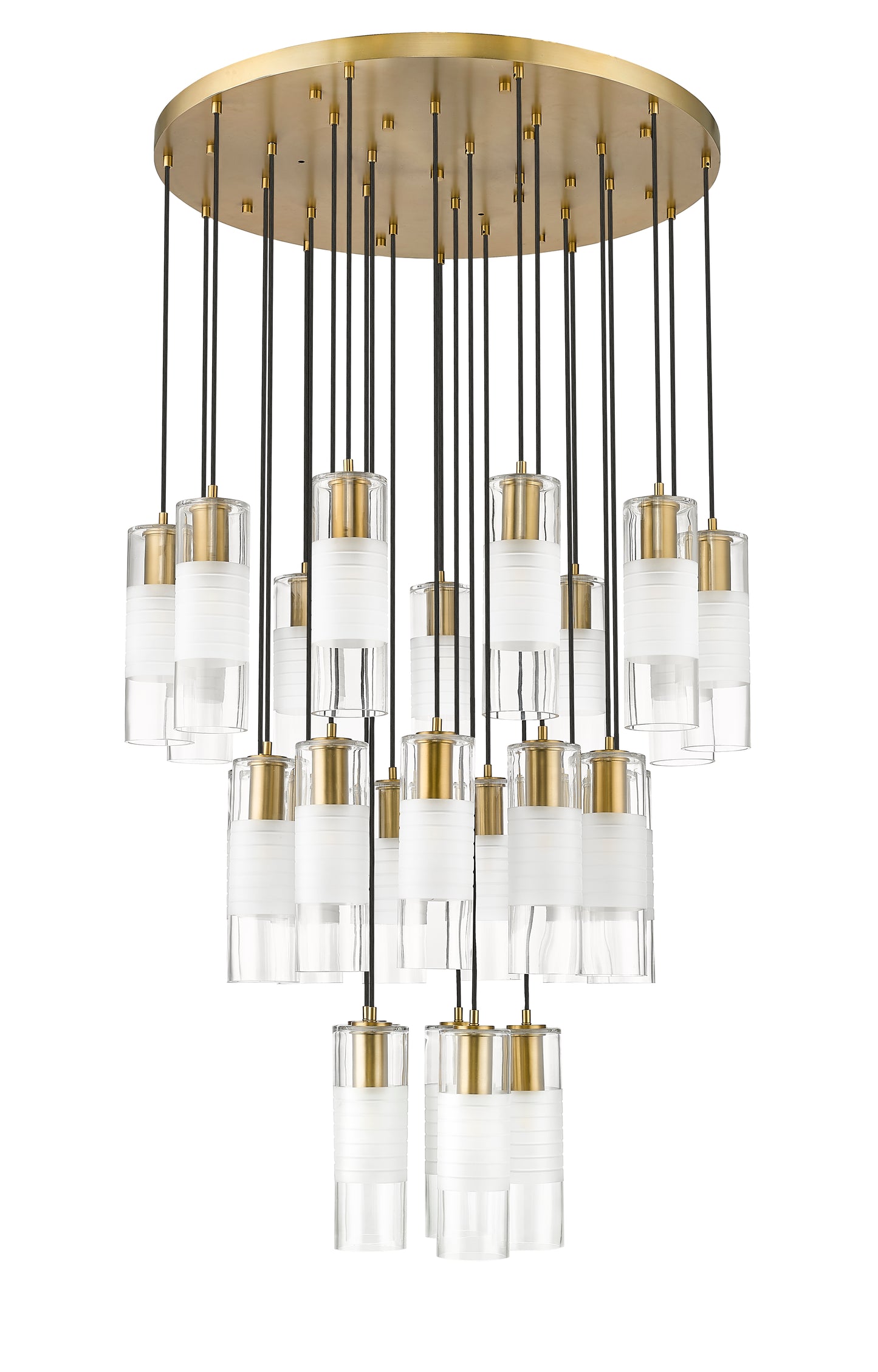 824P-27R-MGLD - Alton 27 Light 36" Chandelier - Modern Gold