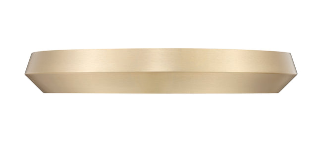 7701F20-MGLD-LED - Quasars 1 Light Flush 20" Mount - Modern Gold