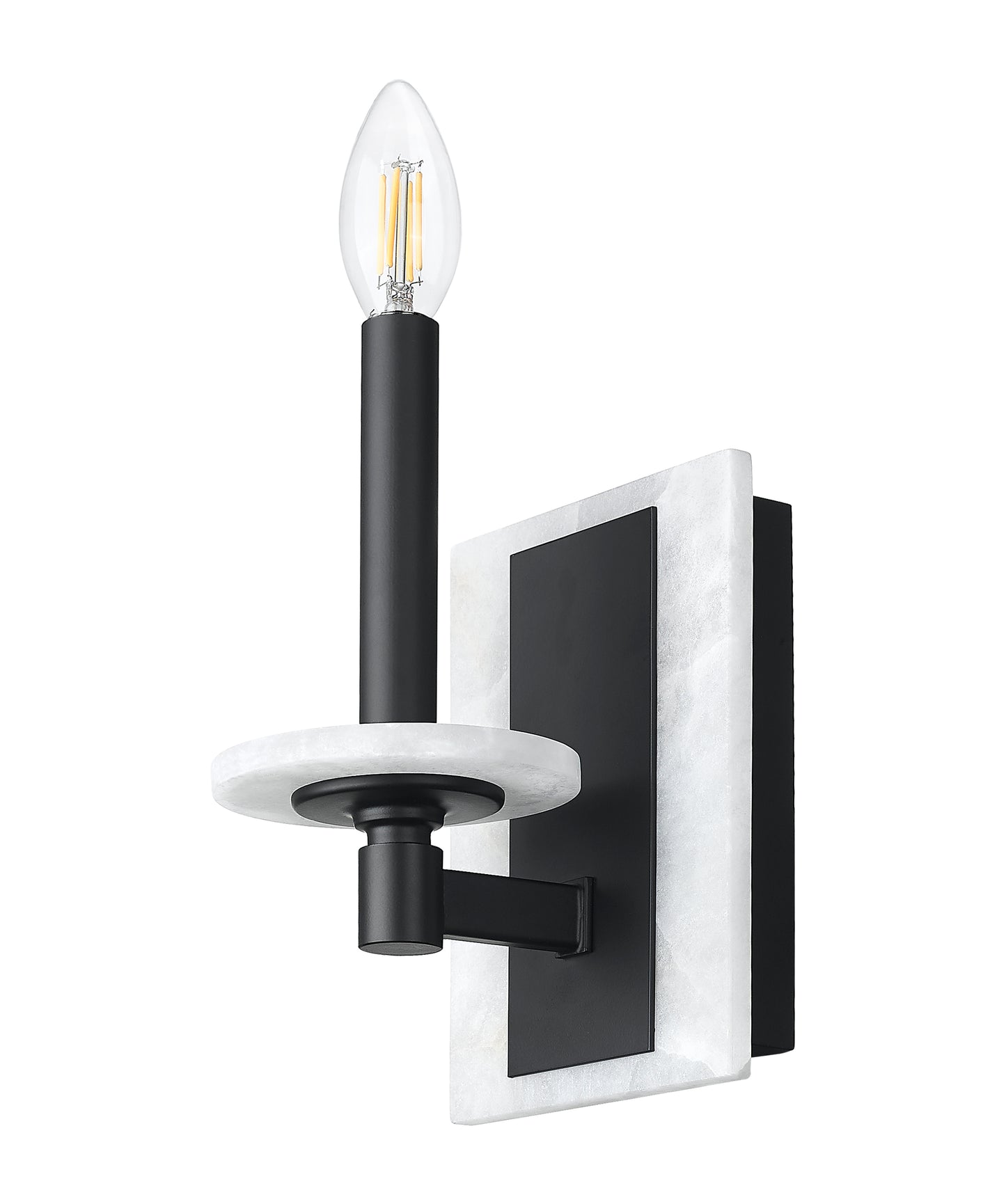3045-1S-MB - Kaden 1 Light Wall 9" Sconce - Matte Black