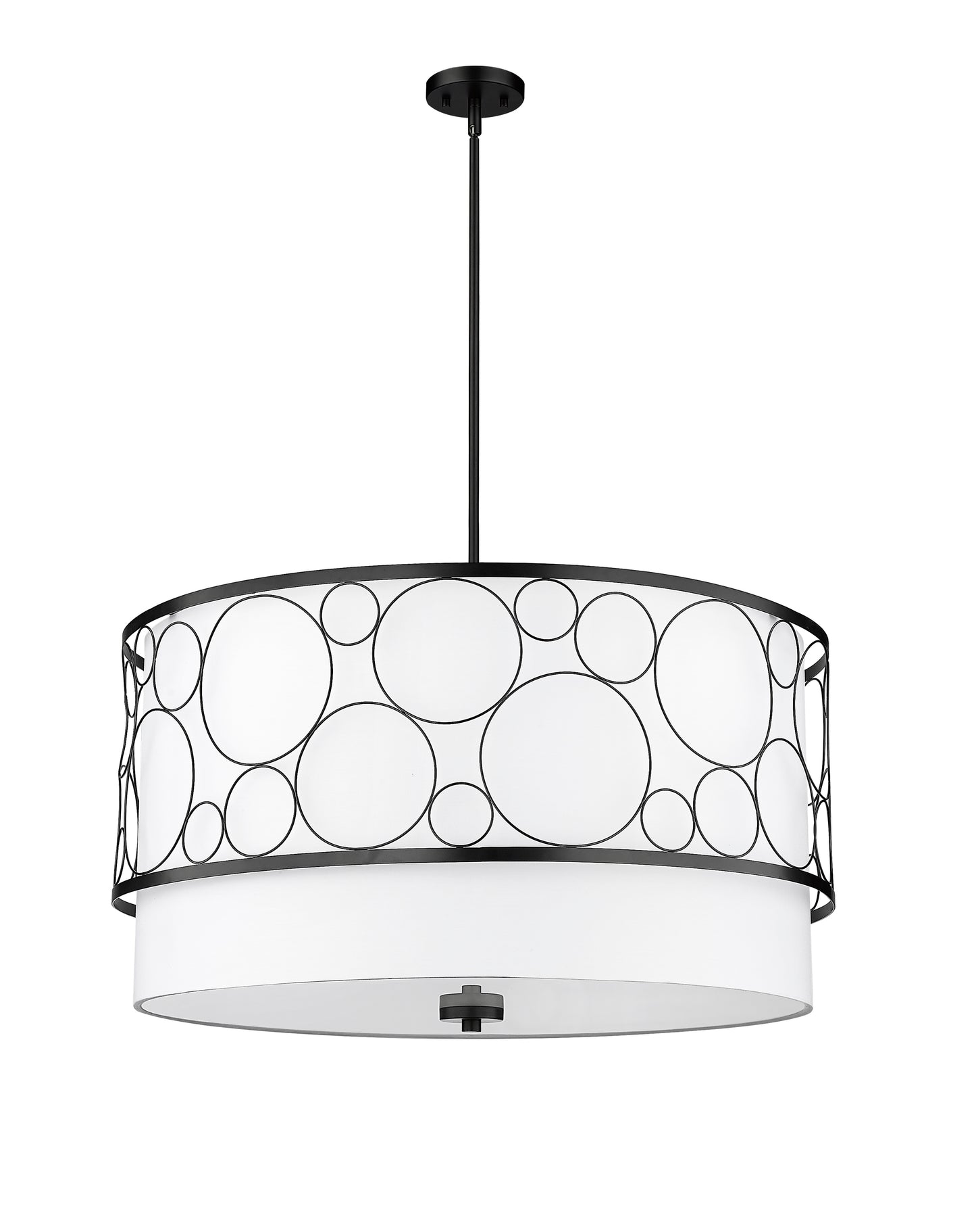 197-32MB - Kendall 5 Light 32" Chandelier - Matte Black
