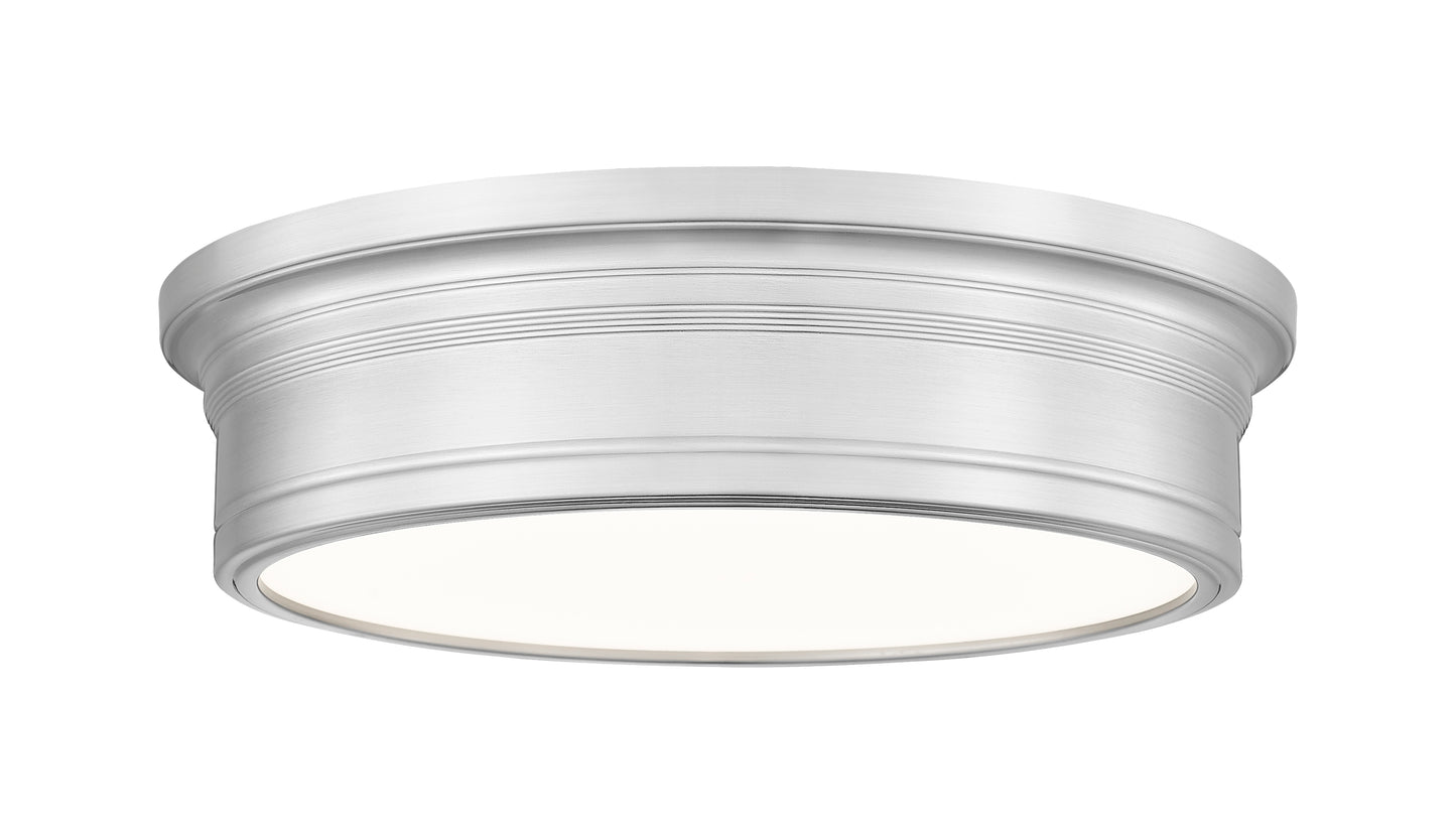 7702F16-BN-LED - Bentley 1 Light Flush 16" Mount - Brushed Nickel