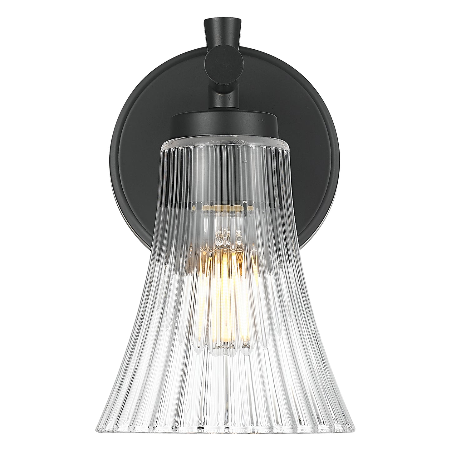 7519-1S-MB - Belle 1 Light Wall 8" Sconce - Matte Black