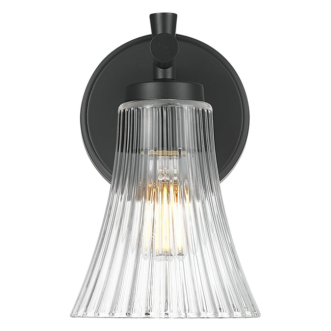 7519-1S-MB - Belle 1 Light Wall 8" Sconce - Matte Black