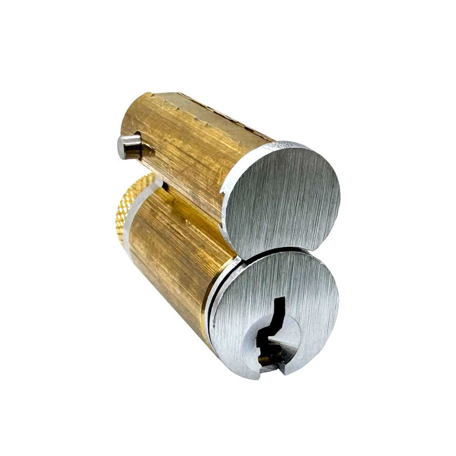 Schlage Full-Size Interchangeable Core - C Keyway - 1-Bitted with 2 Keys - Satin Chrome
