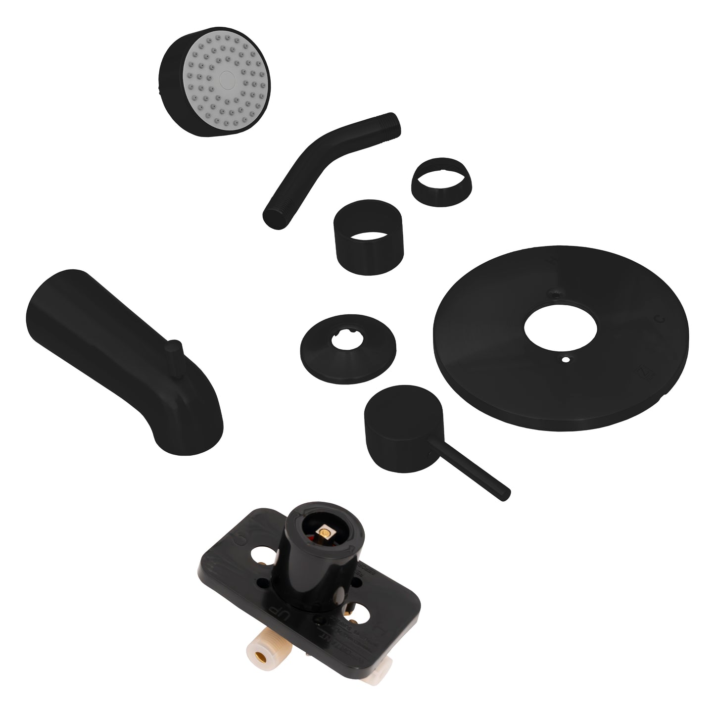 RBCN1-SHS-MB - Rubicon Elegant Shower System in Matte Black