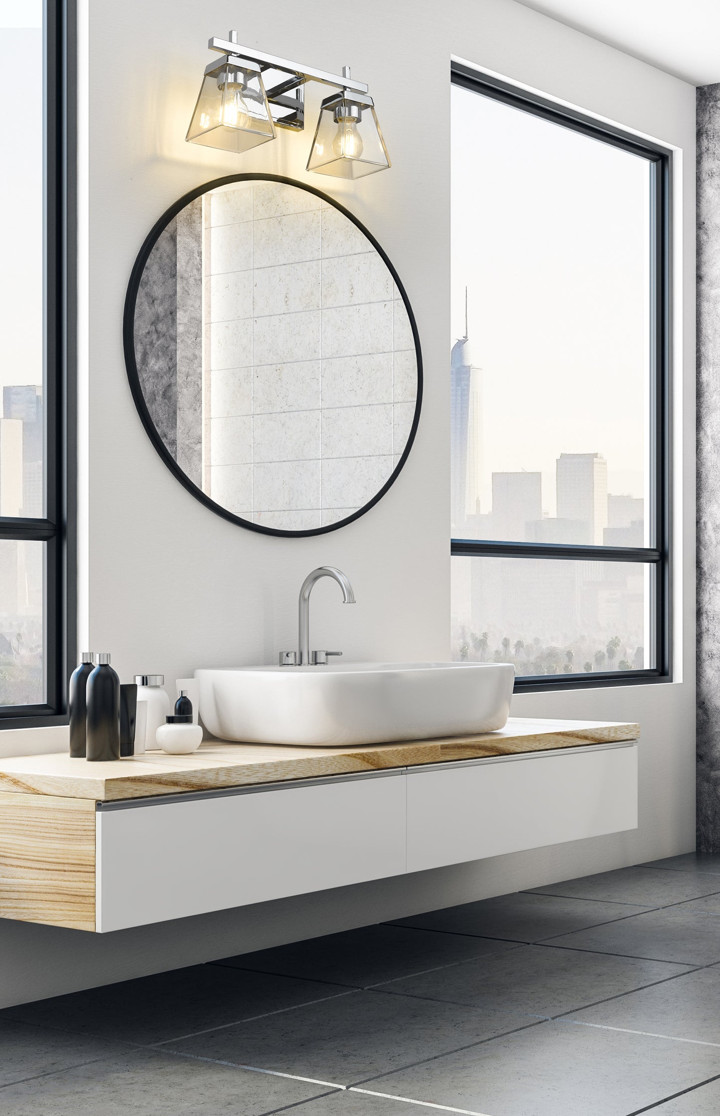 819-2V-CH - Lauren 2 Light 16" Vanity - Chrome