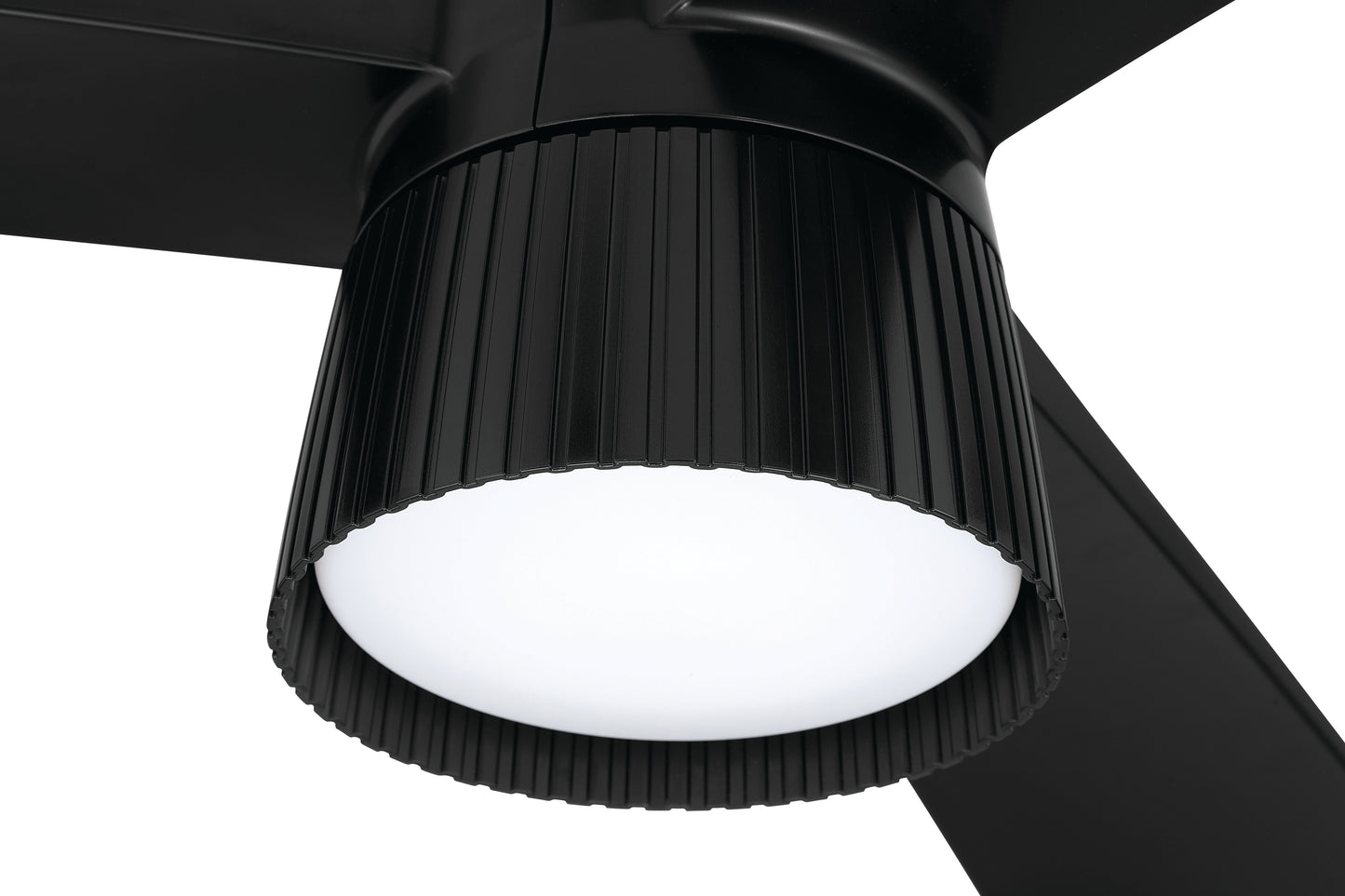 CTO52FB3 - Canto 52" 3-Blade Indoor/Outdoor Rated Damp Ceiling Fan 52" 3 Blade Indoor Outdoor Ceiling Fan with Light Kit - Flat Black