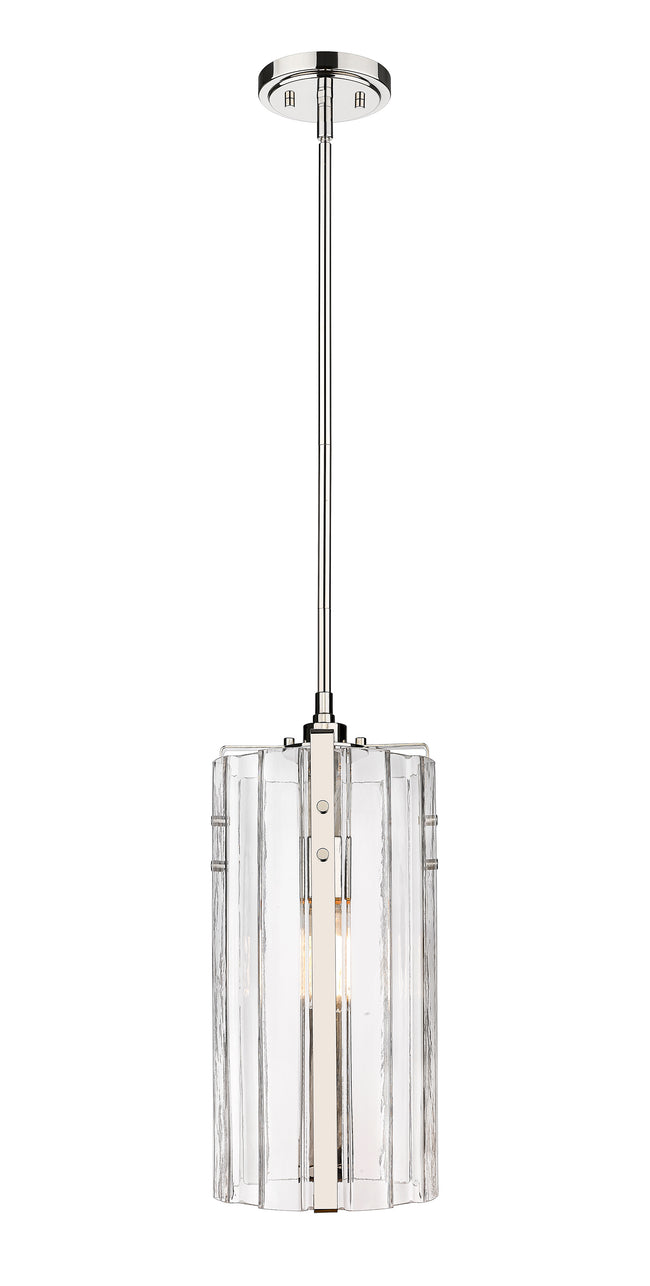 3036P8-PN - Alverton 1 Light 8" Pendant - Polished Nickel