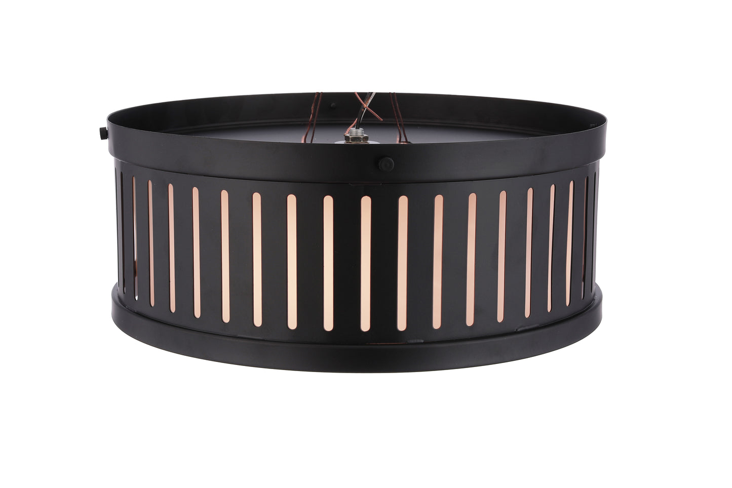 X3313-FB - Livingston 3 Light 13" Wide Flush Mount - Flat Black