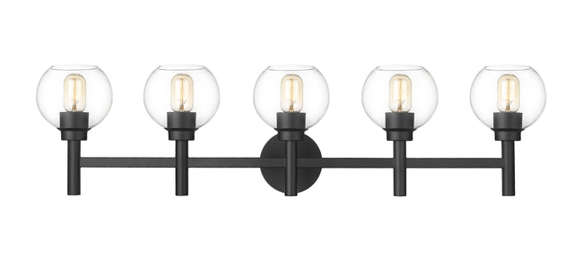 7502-5V-MB - Sutton 5 Light 40" Vanity - Matte Black