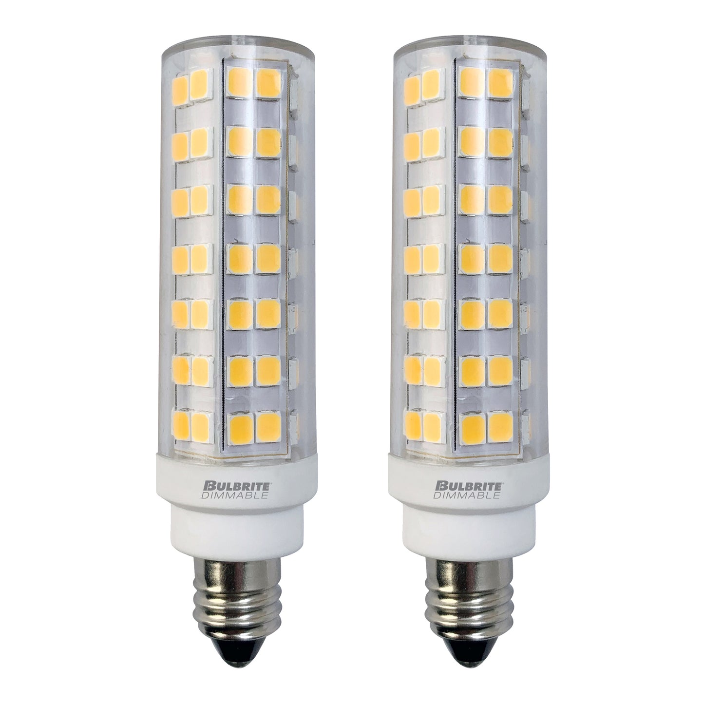 770640 - Dimmable T6 LED Mini Candelabra Light Bulb - 6.5 Watt - 2700K - 2 Pack