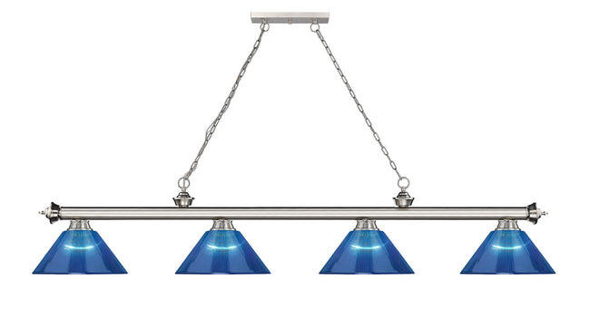 2306-4BN-ARDB - Cordon 4 Light 81" Billiard - Brushed Nickel