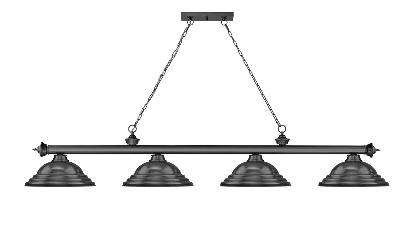 2306-4BP-SBP - Cordon 4 Light 82" Billiard - Bronze Plate