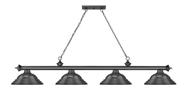 2306-4BP-SBP - Cordon 4 Light 82" Billiard - Bronze Plate