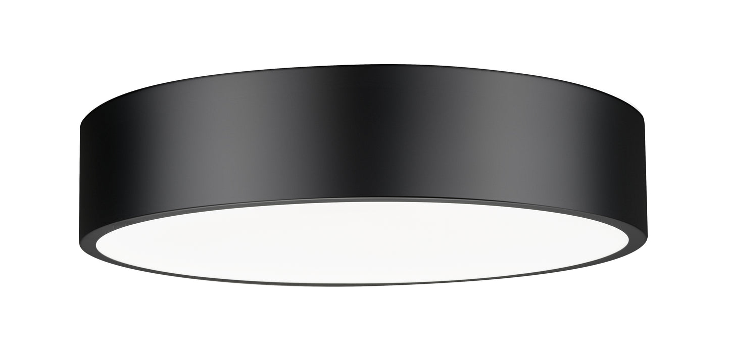 1017F20-MB-LED - Coronado 1 Light Flush 20" Mount - Matte Black