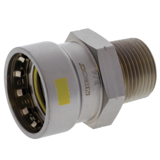 nibco press fittings 1/2" benchpress x male adaptor