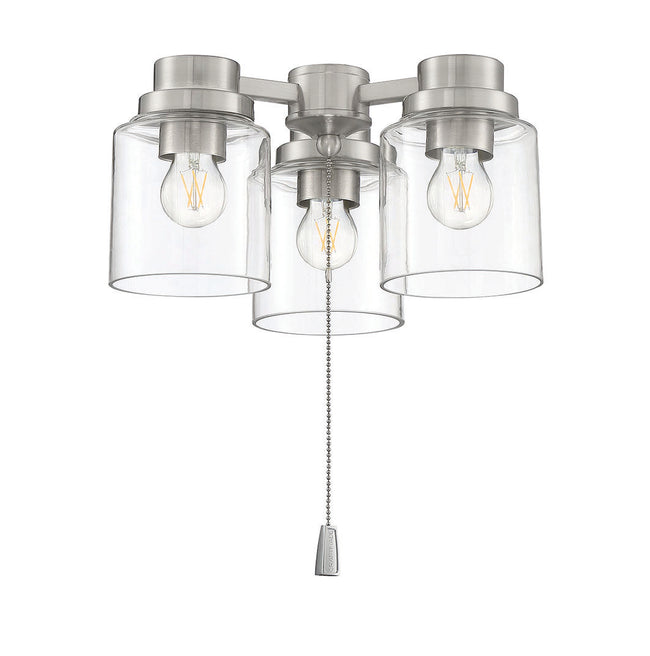 LK301102-BNK-LED - 3 Light Universal Light Kit in Brushed Polished Nickel