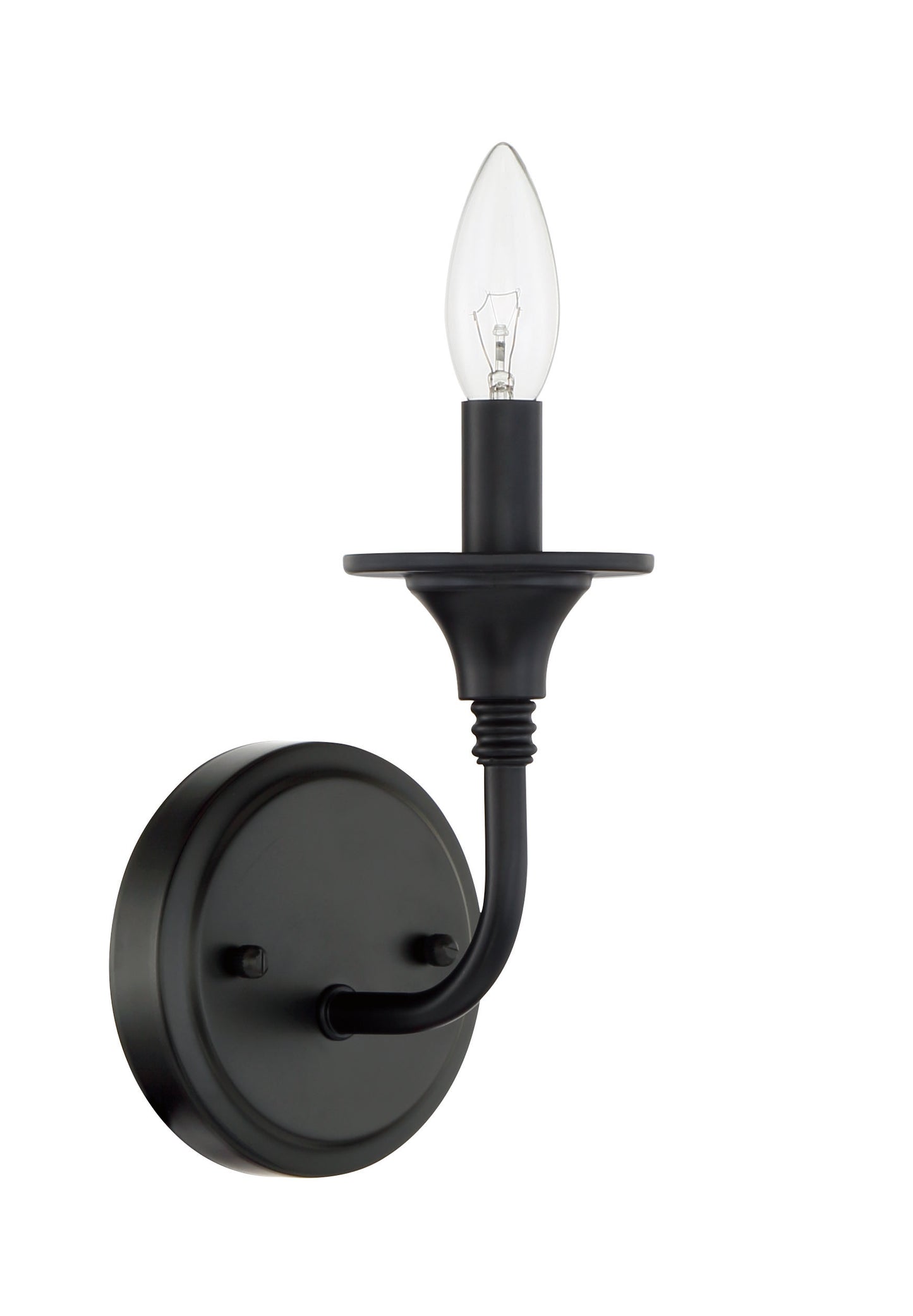 57061-FB - Jolenne 1 Light 8.25" High Wall Sconce - Flat Black