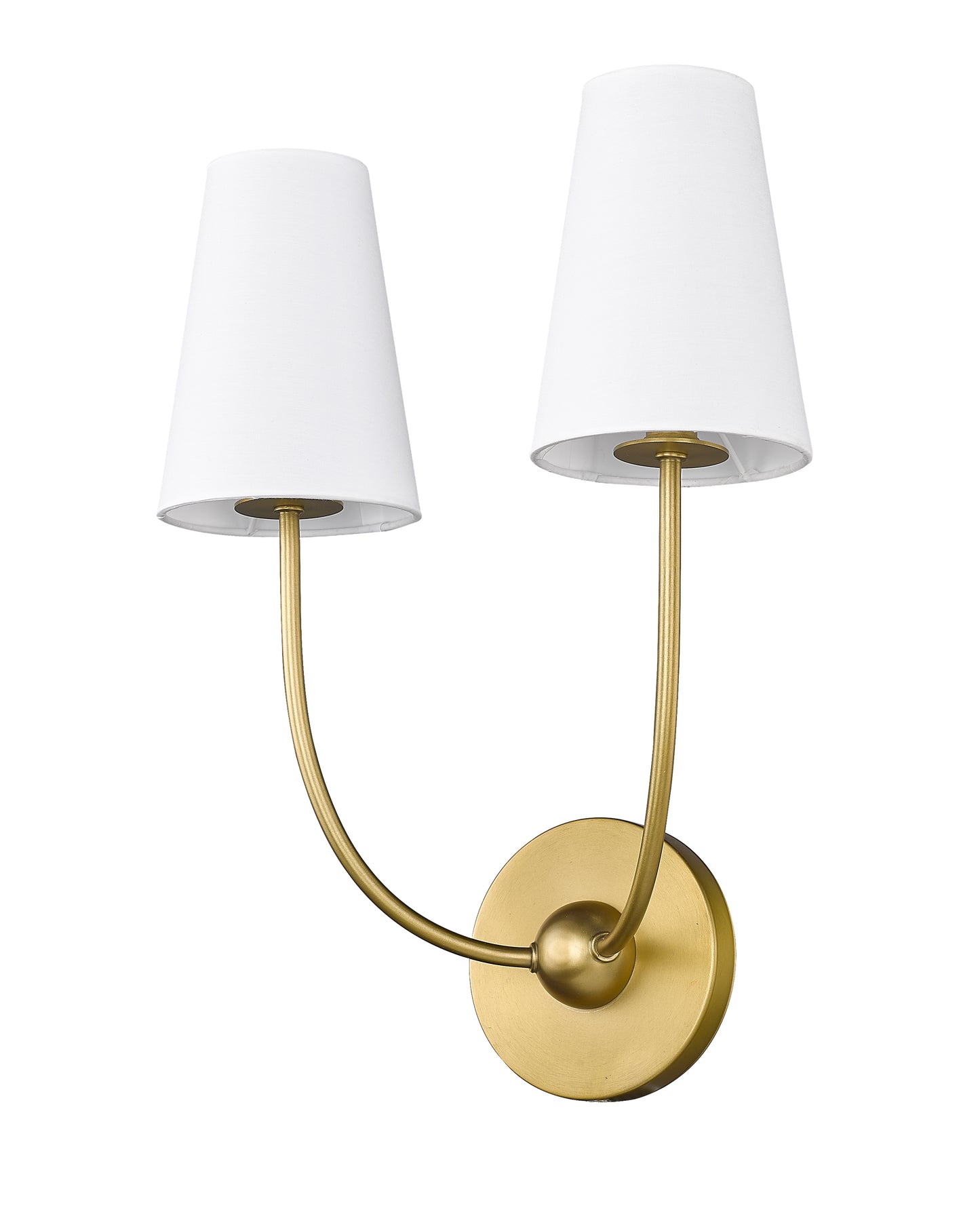 3040-2S-RB - Shannon 2 Light Wall 17" Sconce - Rubbed Brass